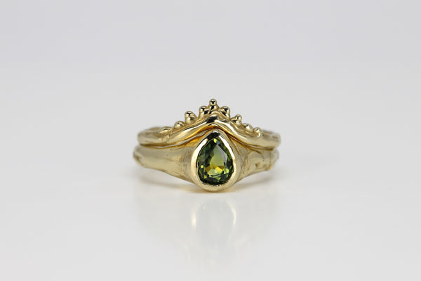 Leaf Sapphire and Stacker Pair